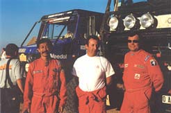 Nat, Raphael et Fanois Assistance Mitsou Paris Dakar