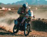 Erick Farges Moto 94 Dakar 2001 Maroc