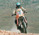 Erick Farges Moto 94 Pistes marocaines Dakar 2001